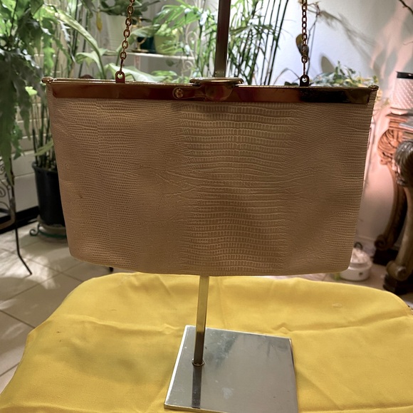 GENUINE LEATHER CLUTCH W/CHAIN - Picture 5 of 5